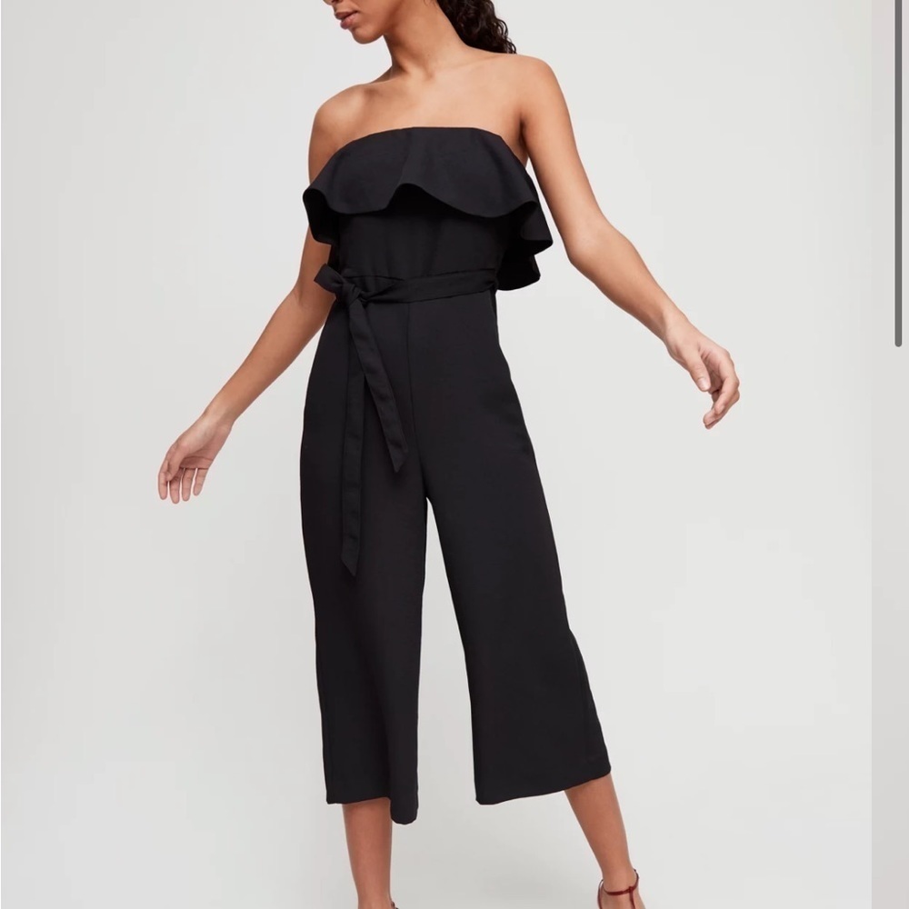 Babaton Aritzia Flutter Gotta Flounce Jumpsuit Bl… - image 1